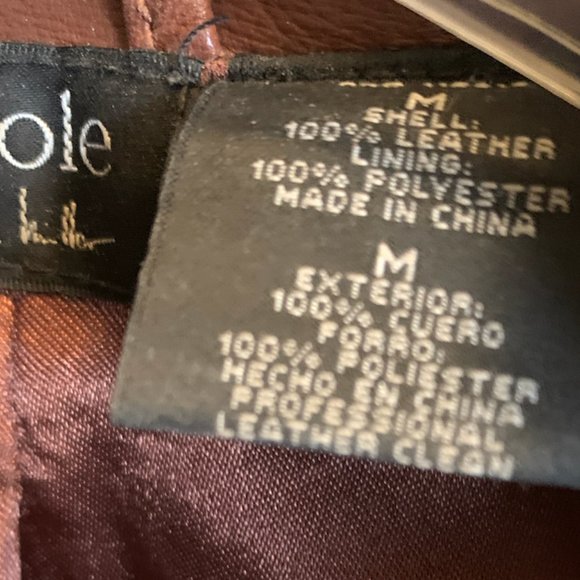 Nicole by Nicole Miller Leather Blazer Jacket | Medium like NEW - Picture 5 of 5